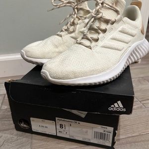 adidas alphabounce white/cream 8.5 womens